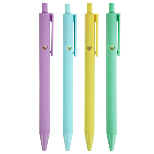 Picture of JOLIPAD PASTEL HEART GEL PENS